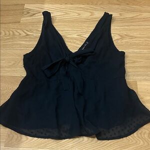Abercrombie & Fitch Navy Sleeveless Blouse